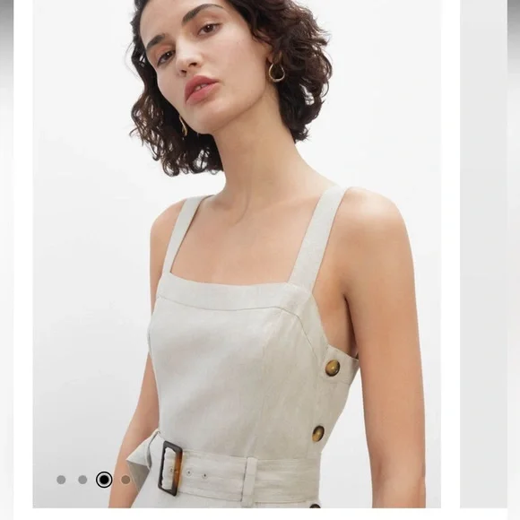 NWT club Monaco side button linen dress - Picture 4 of 4